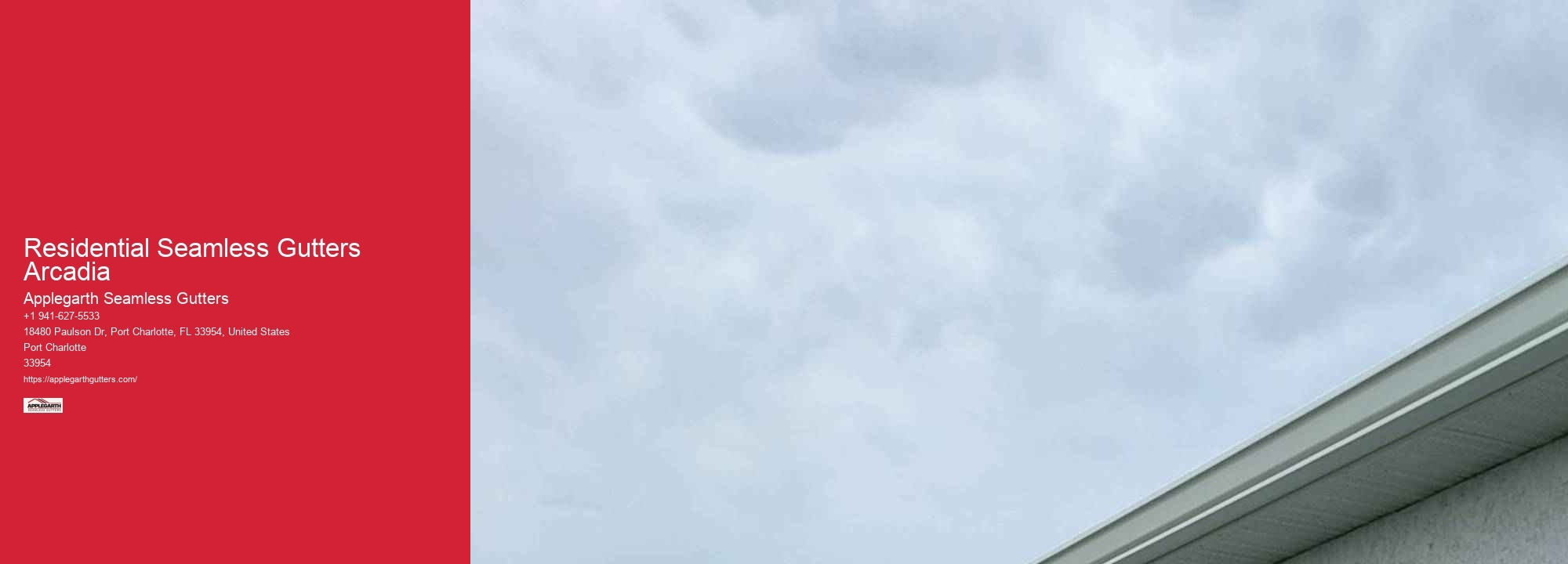 Residential Seamless Gutters Arcadia