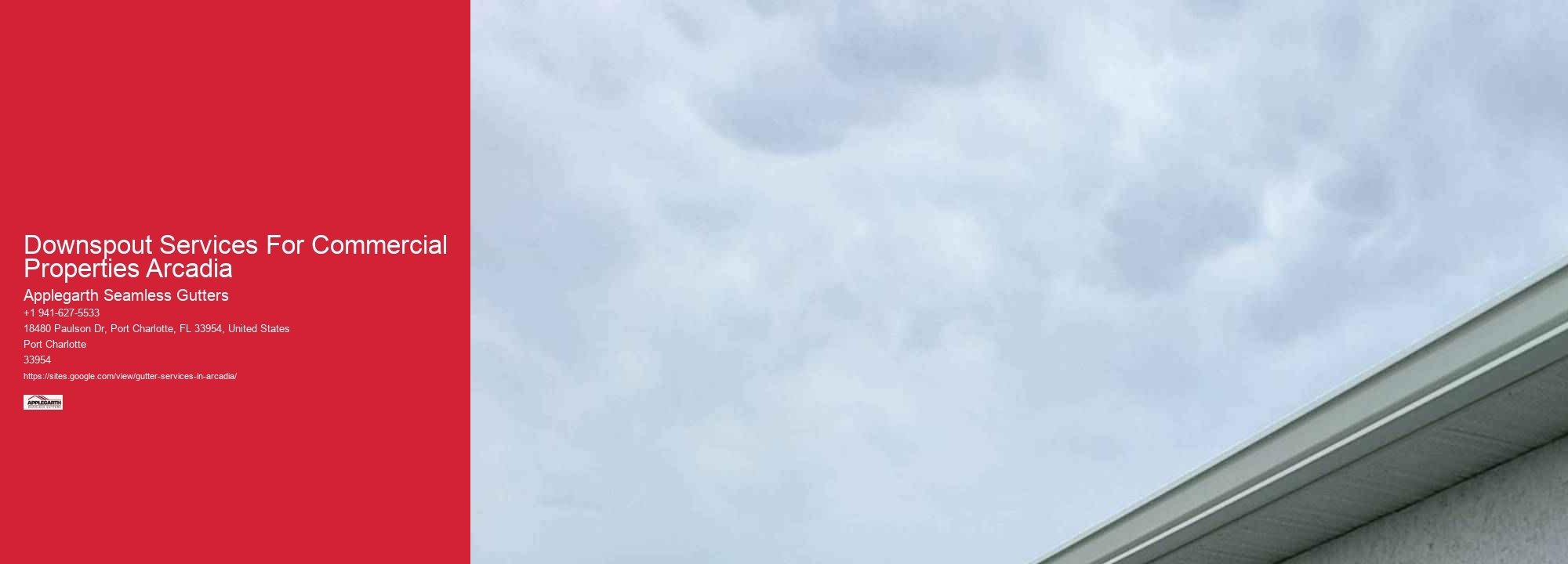 Downspout Services For Commercial Properties Arcadia