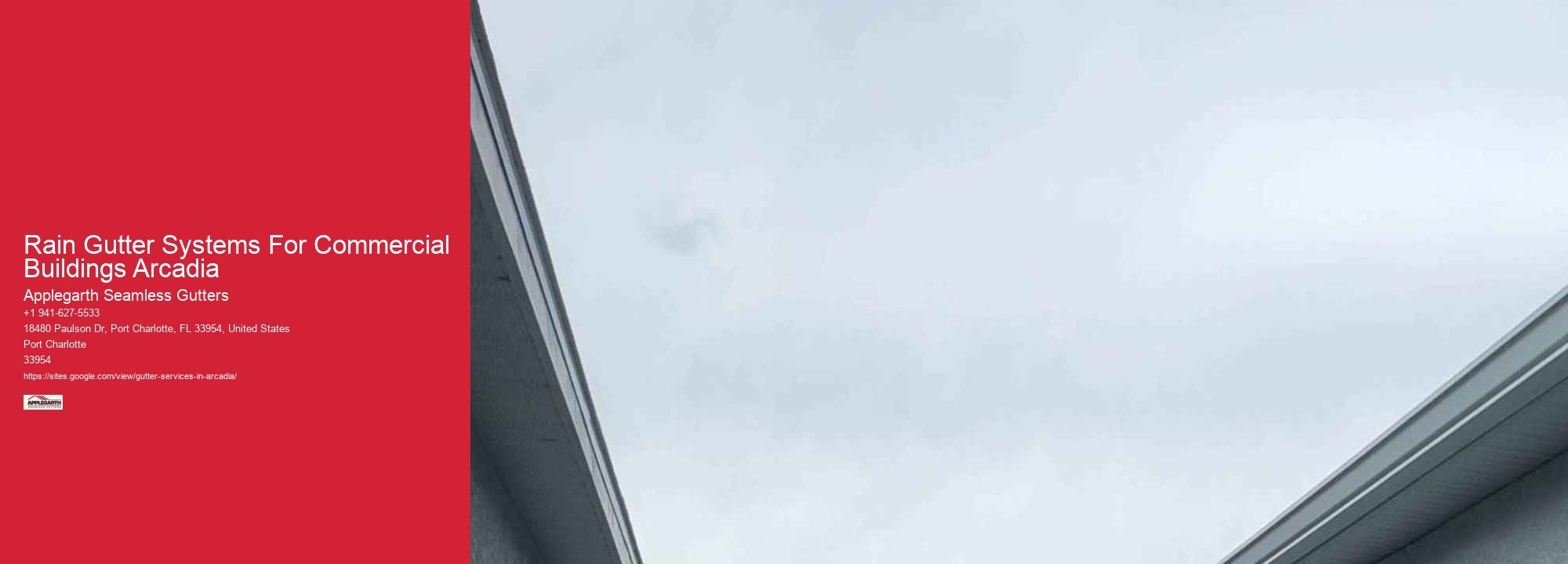 Rain Gutter Systems For Commercial Buildings Arcadia