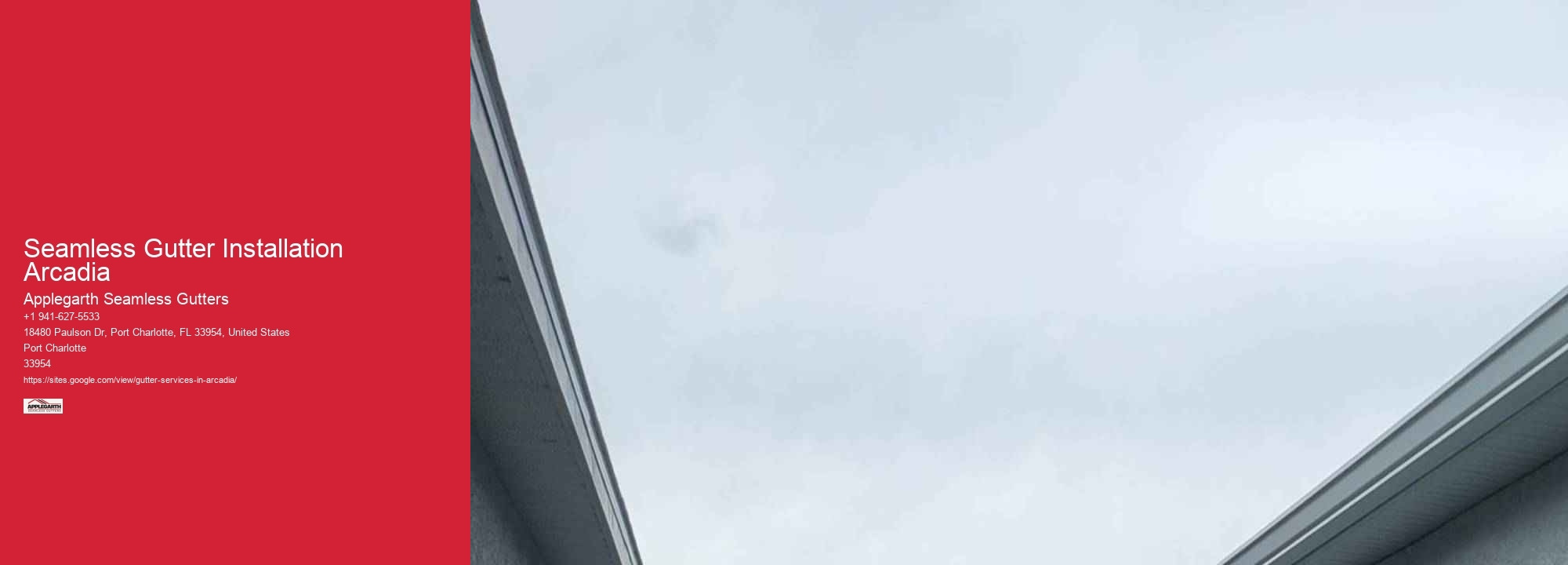 Seamless Gutter Installation Arcadia