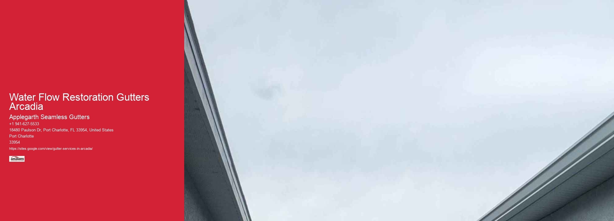 Water Flow Restoration Gutters Arcadia