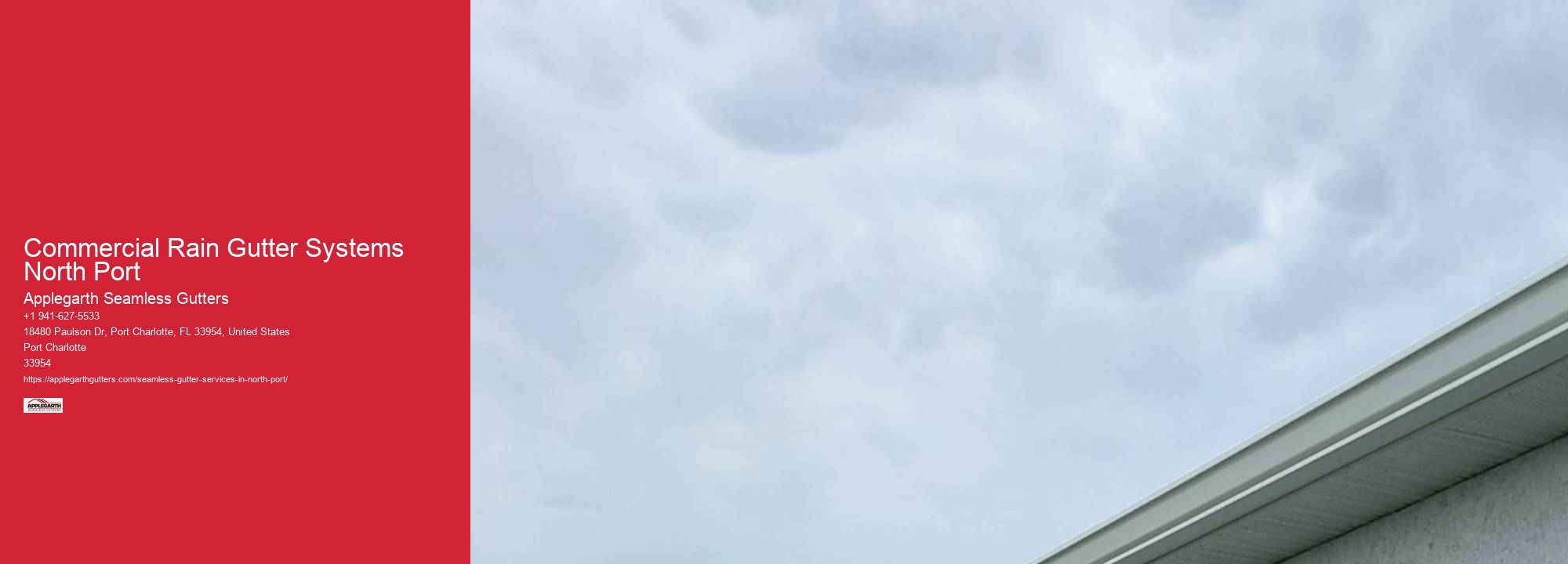 Commercial Rain Gutter Systems North Port