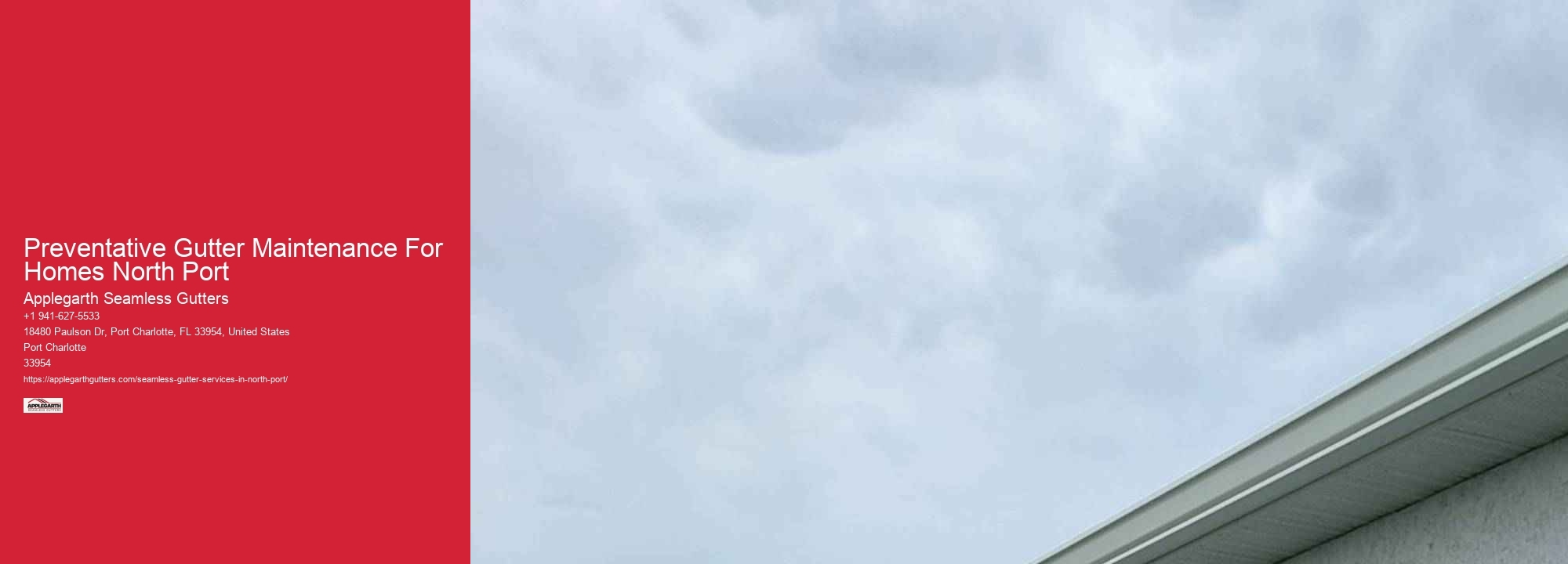 Preventative Gutter Maintenance For Homes North Port