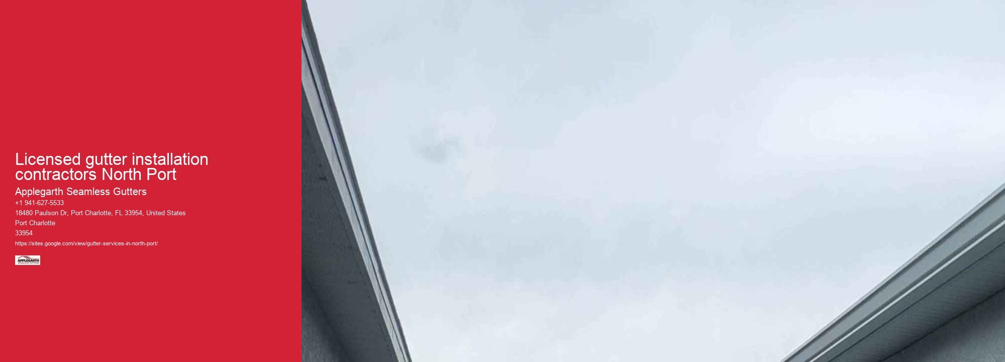 Licensed gutter installation contractors North Port