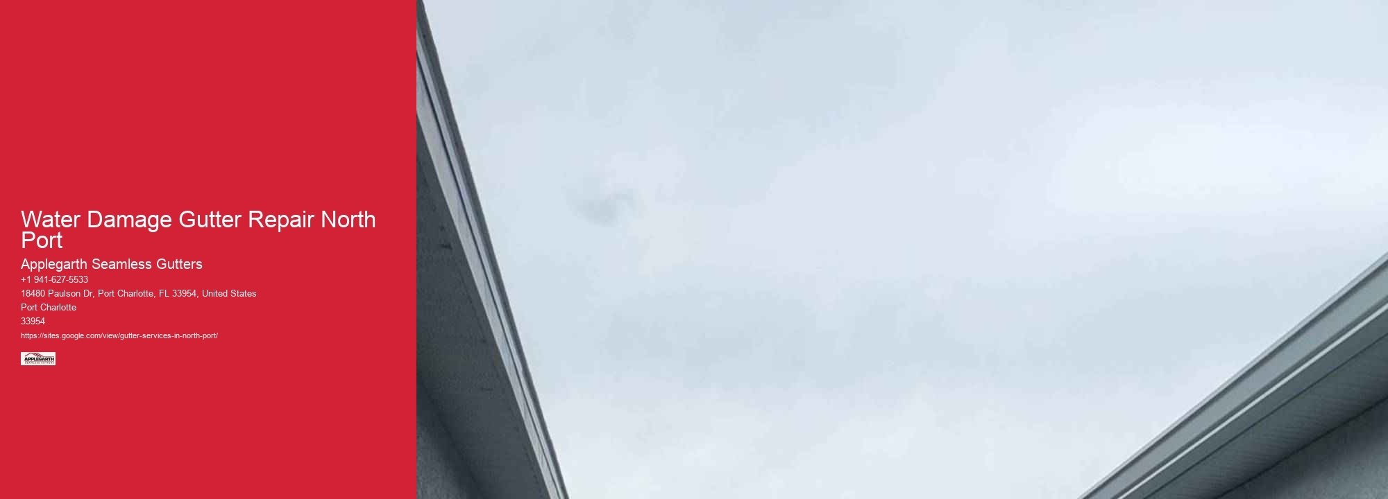 Water Damage Gutter Repair North Port