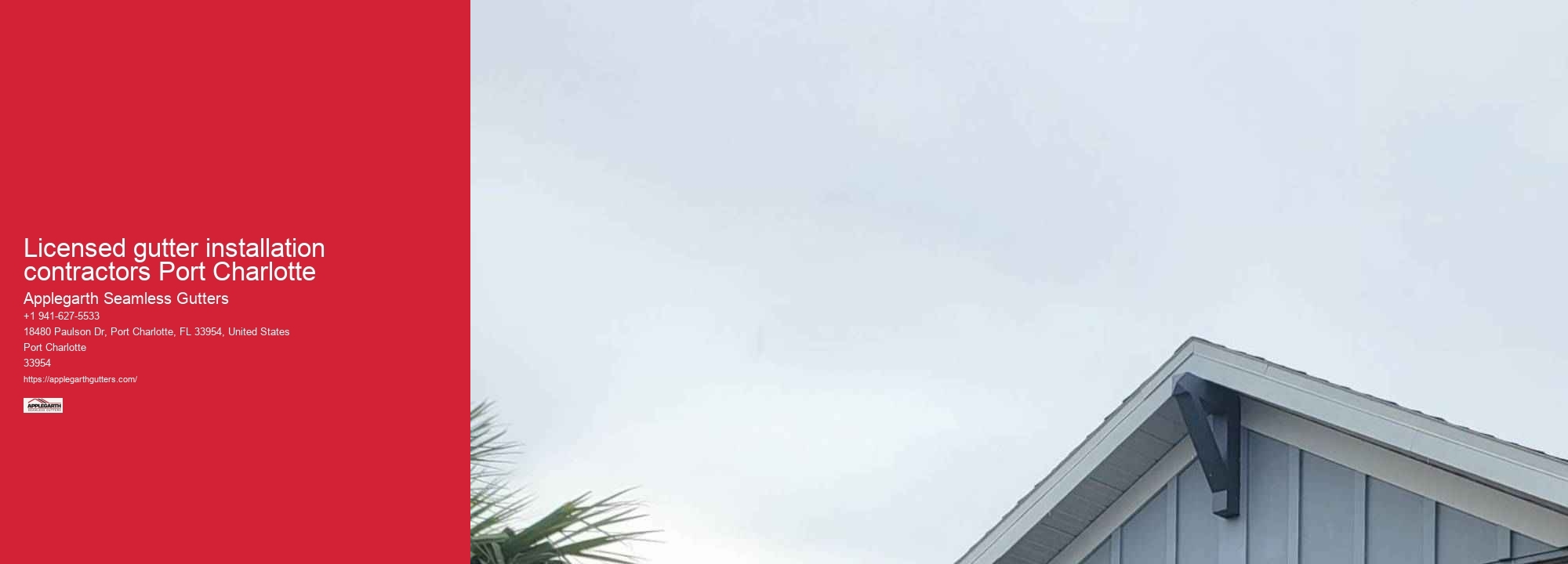 Licensed gutter installation contractors Port Charlotte