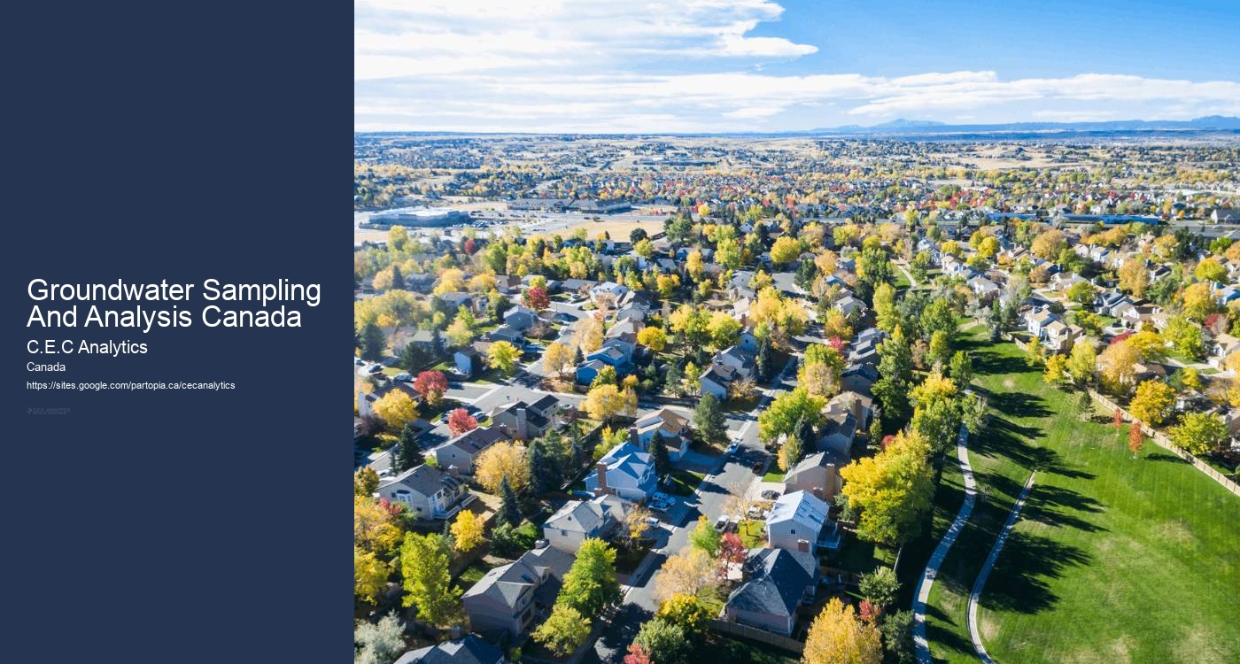 Groundwater Sampling And Analysis Canada