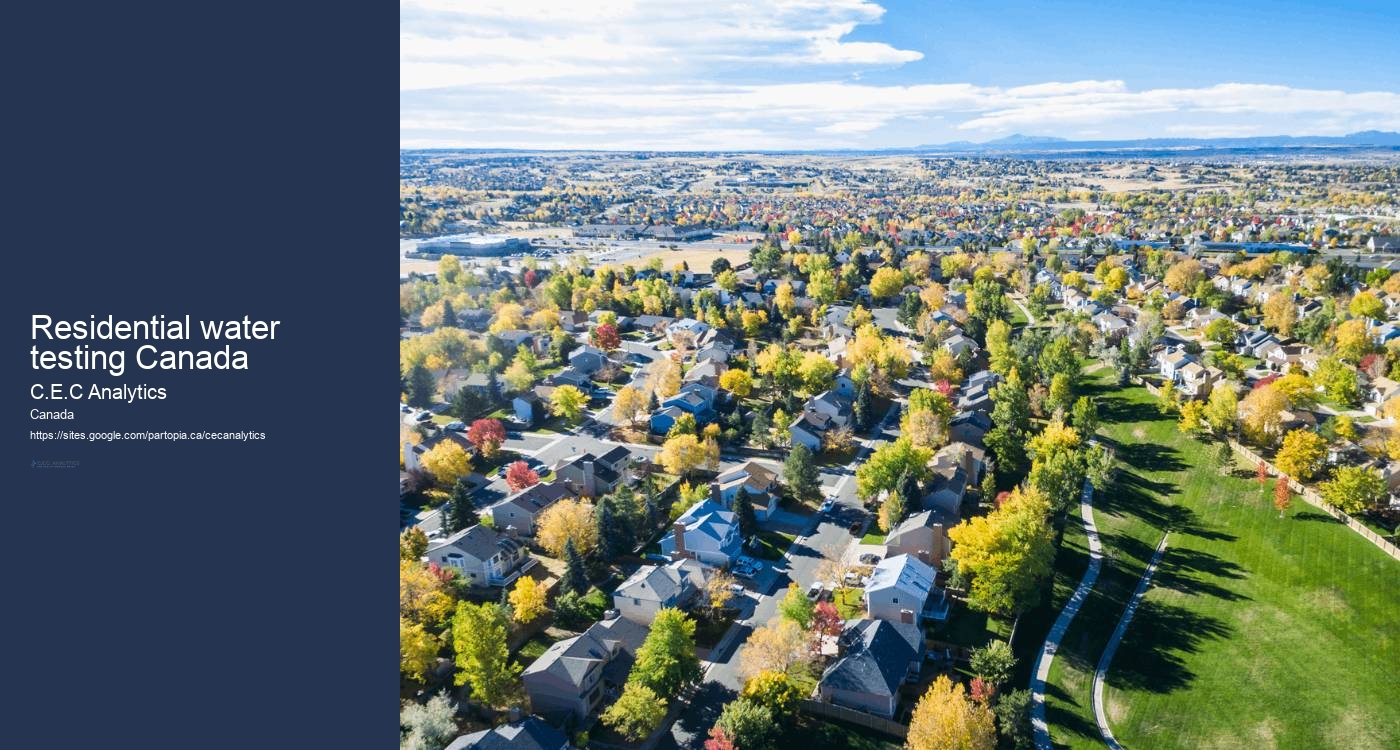 Residential water testing Canada