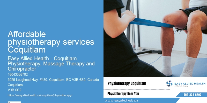 Tailored Physiotherapy Programs Affordable physiotherapy services Coquitlam