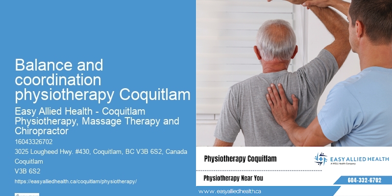 Balance and coordination physiotherapy Coquitlam Wellness Physiotherapy