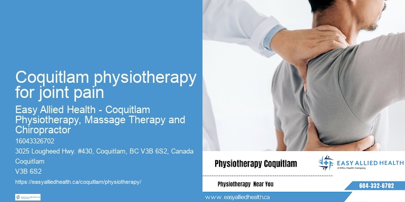 Coquitlam physiotherapy for joint pain Specialized Physiotherapy Services