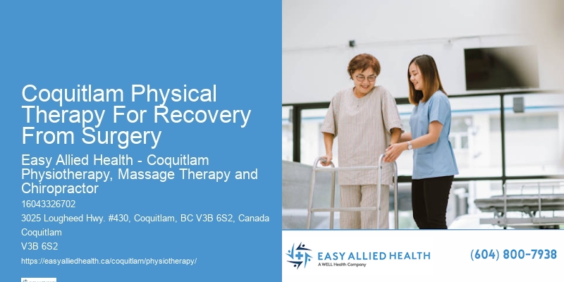 Coquitlam Physical Therapy For Recovery From Surgery Physical Therapy For Tendonitis Treatment