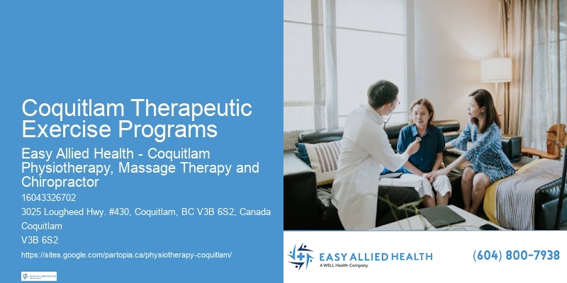 Physiotherapists Coquitlam Therapeutic Exercise Programs Specializing In Sports Medicine
