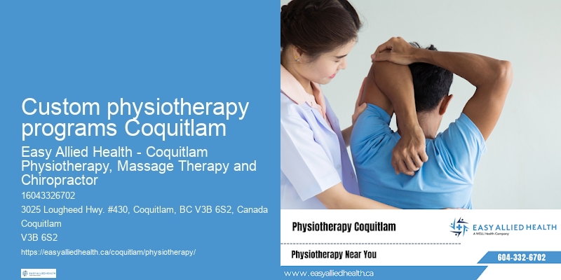 Custom physiotherapy programs Coquitlam
