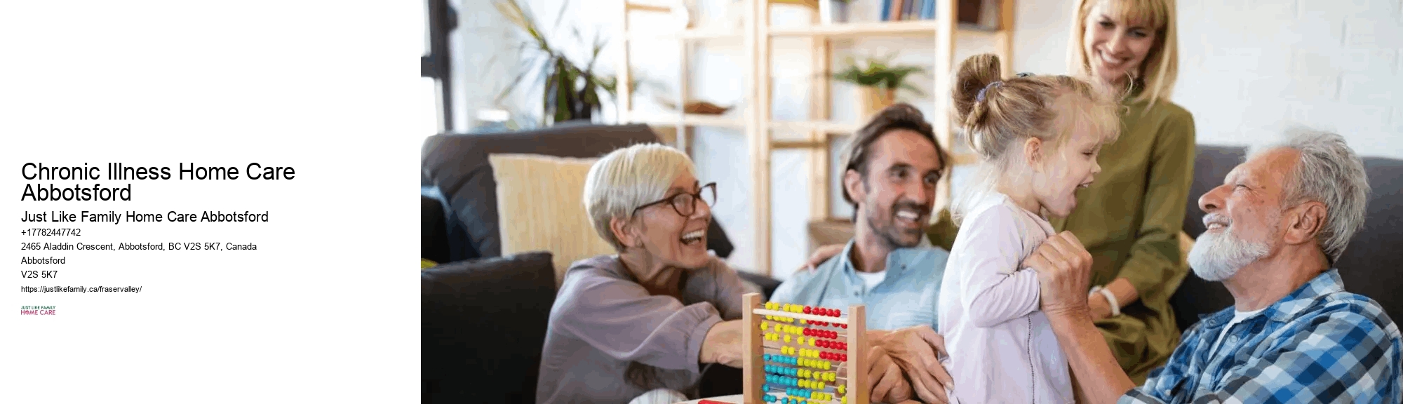 Specialized Geriatric Care Chronic Illness Home Care Abbotsford