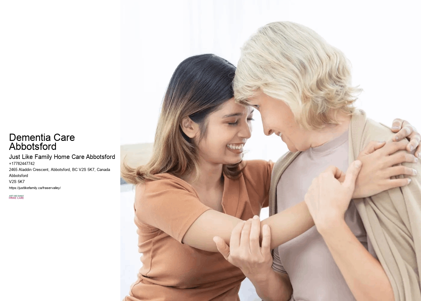 Customized Home Care Plans Dementia Care Abbotsford