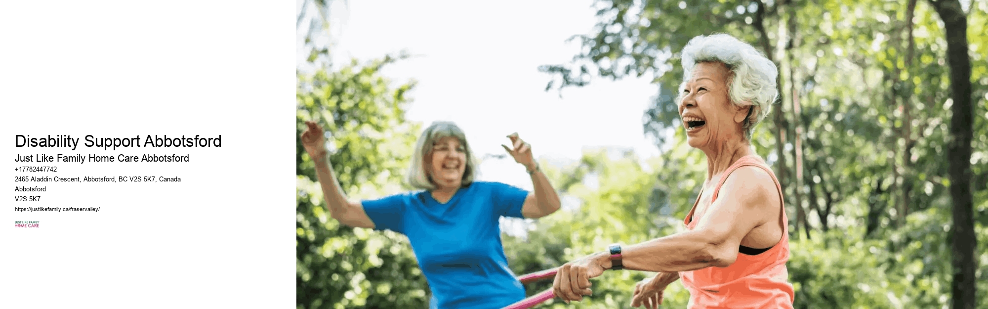 Home-Based Elderly Care Disability Support Abbotsford