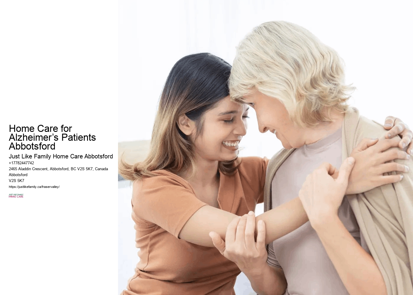 Nursing Assistance Home Care for Alzheimer’s Patients Abbotsford