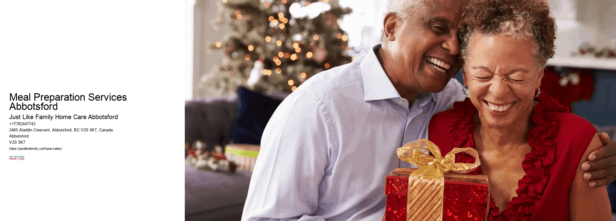 Alzheimer’s Care Plans Meal Preparation Services Abbotsford