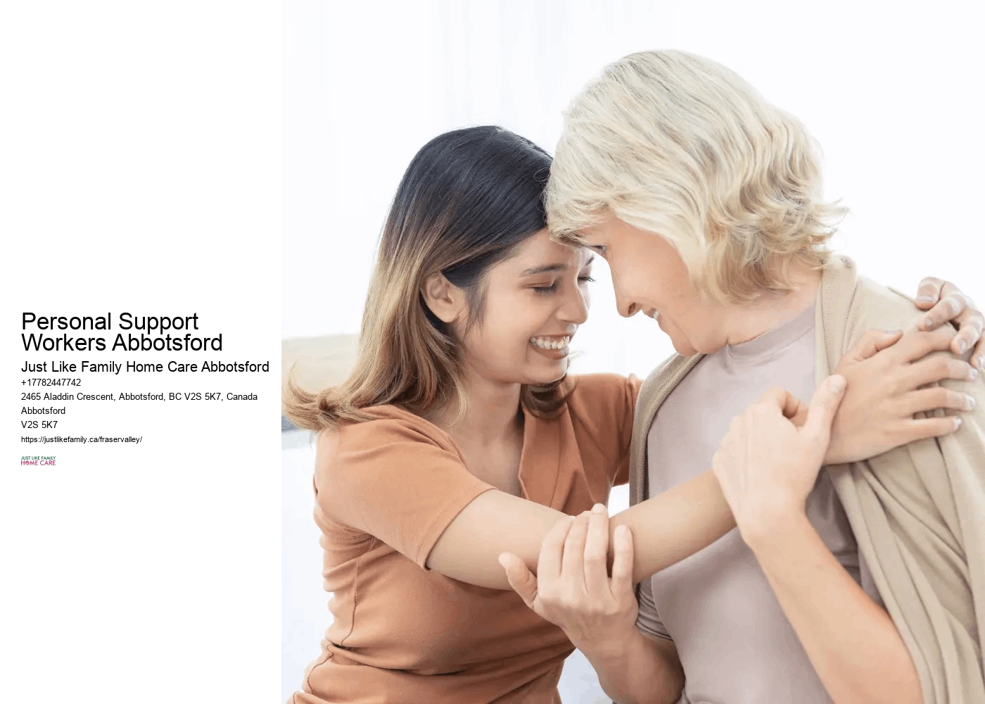Home Care Evaluation Personal Support Workers Abbotsford