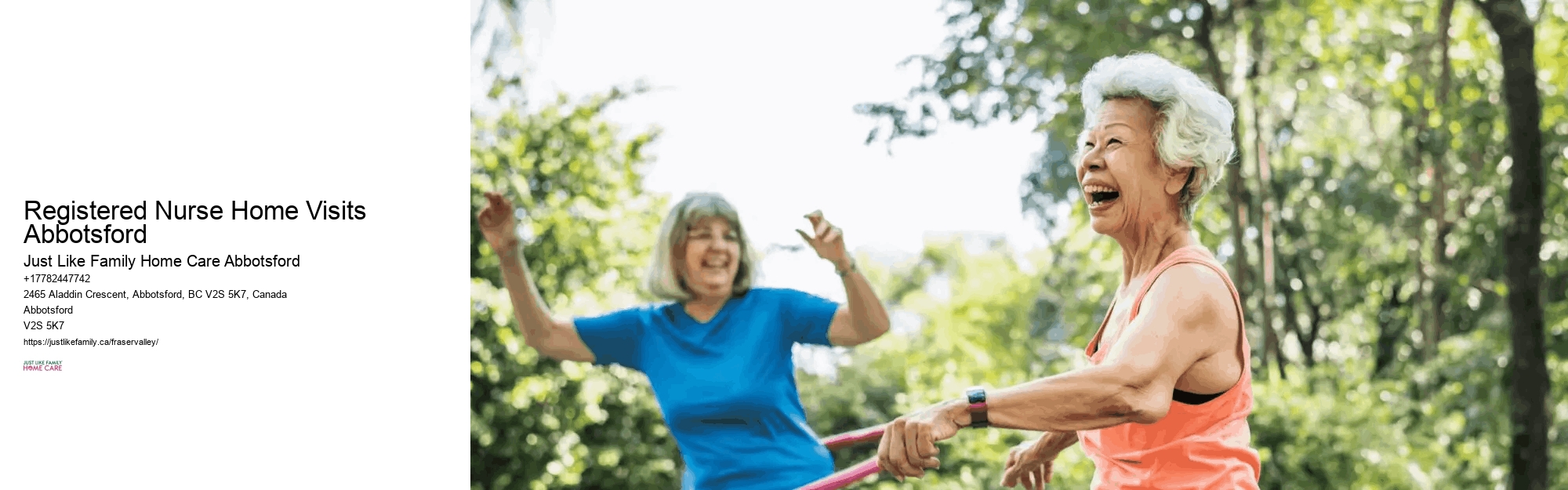 Supportive Living Registered Nurse Home Visits Abbotsford