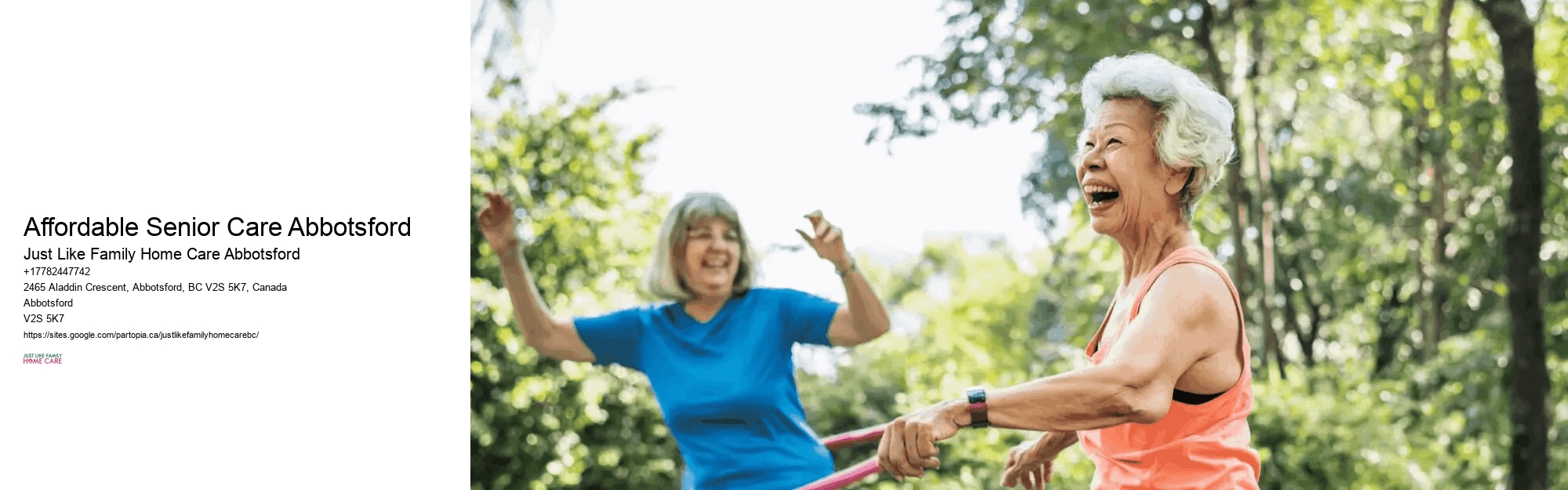 Affordable Home Nursing Affordable Senior Care Abbotsford