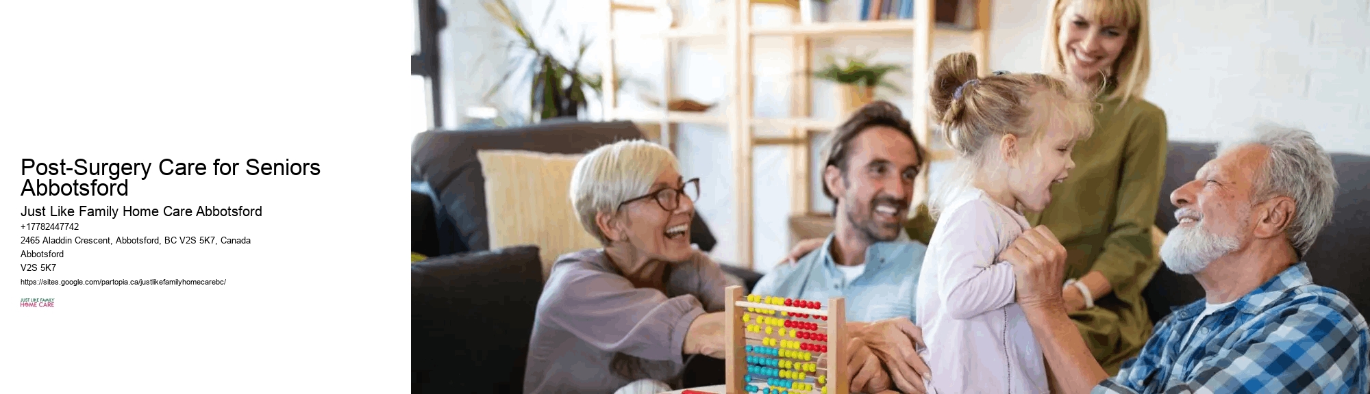 Affordable Senior Care Post-Surgery Care for Seniors Abbotsford