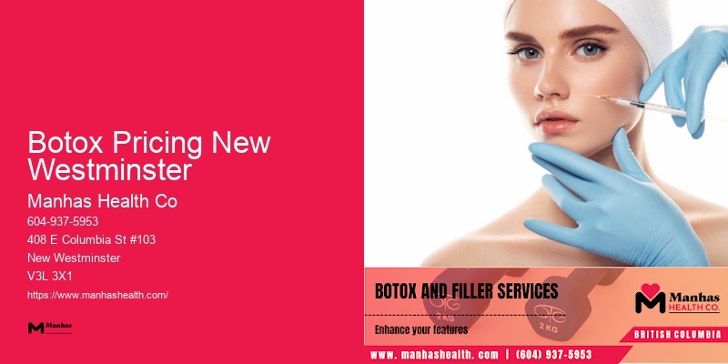 Bespoke Facial Injectable Treatments Botox Pricing New Westminster