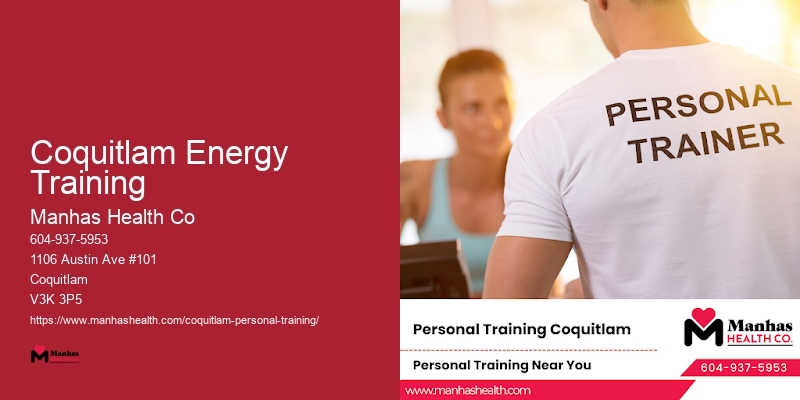 Coquitlam Energy Training Mobile Fitness Coach