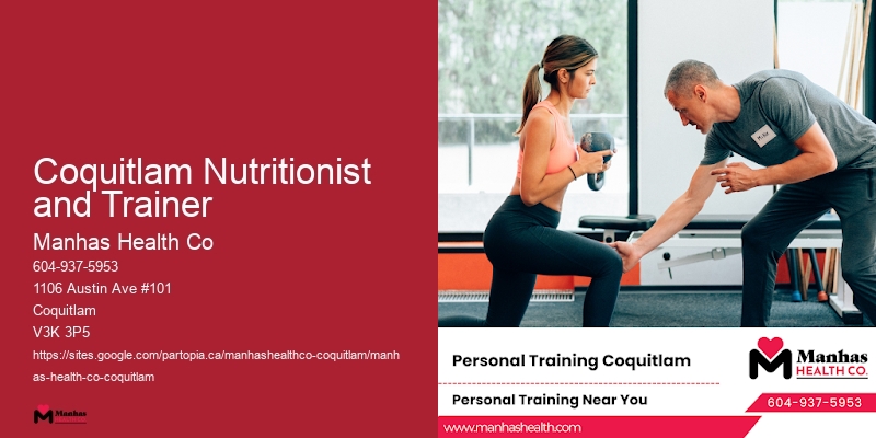 Affordable Weight Training Coquitlam Nutritionist and Trainer