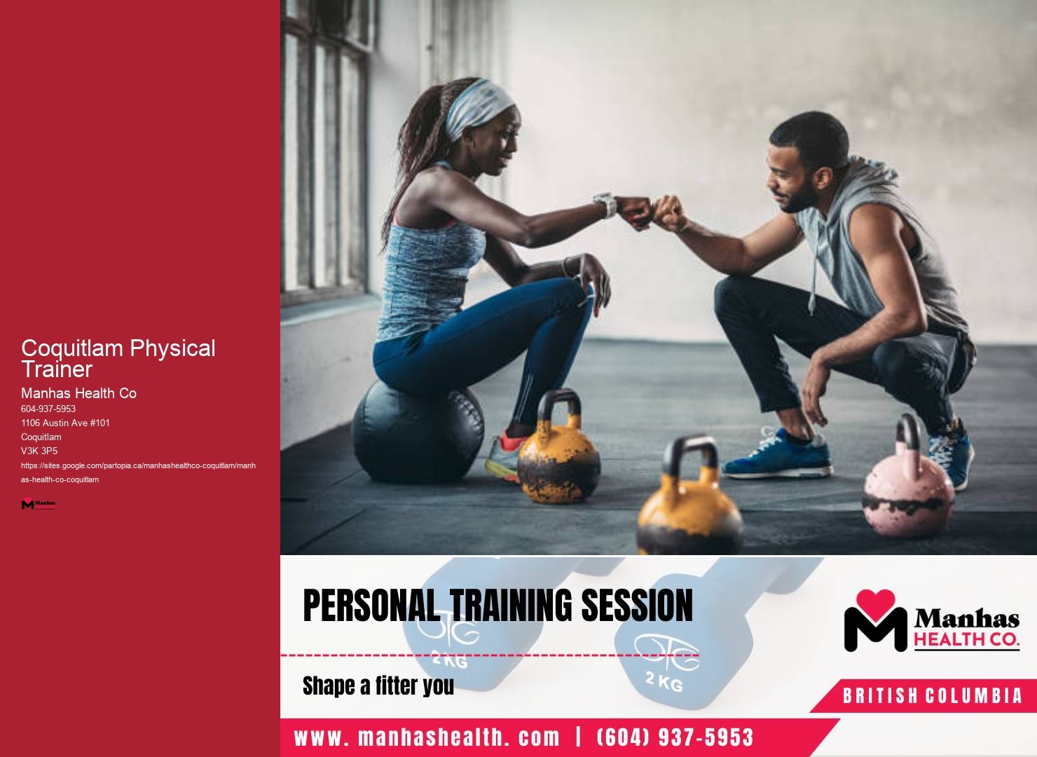 Mobile Workout Trainer Coquitlam Physical Trainer