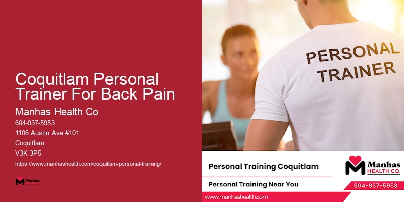 Fitness Sessions For Muscle Toning Coquitlam Personal Trainer For Back Pain