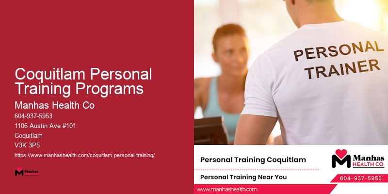 Personal Trainer For Strength Training Coquitlam Personal Training Programs