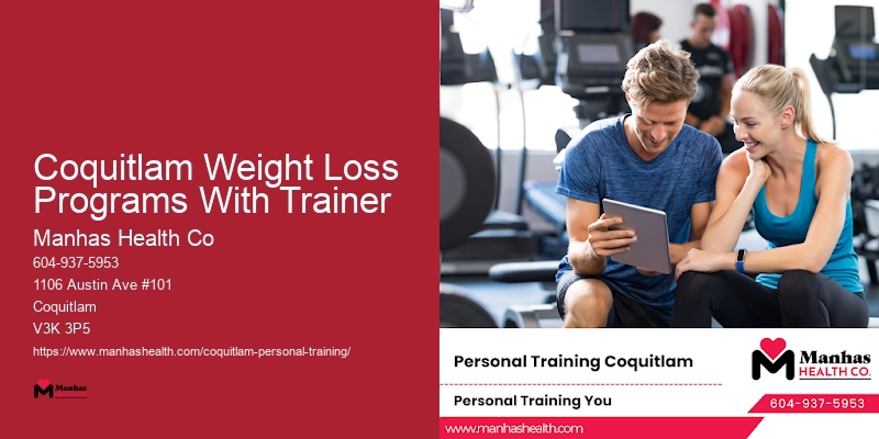 Coquitlam Weight Loss Programs With Trainer Fitness Trainer With Nutrition Plan
