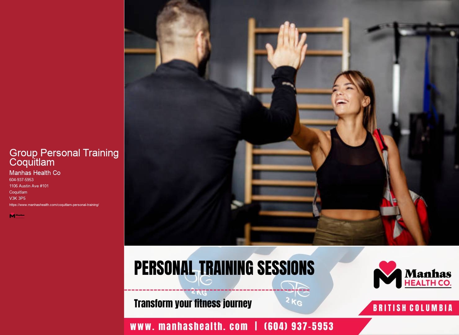 Personal Training For Weight Reduction Group Personal Training Coquitlam