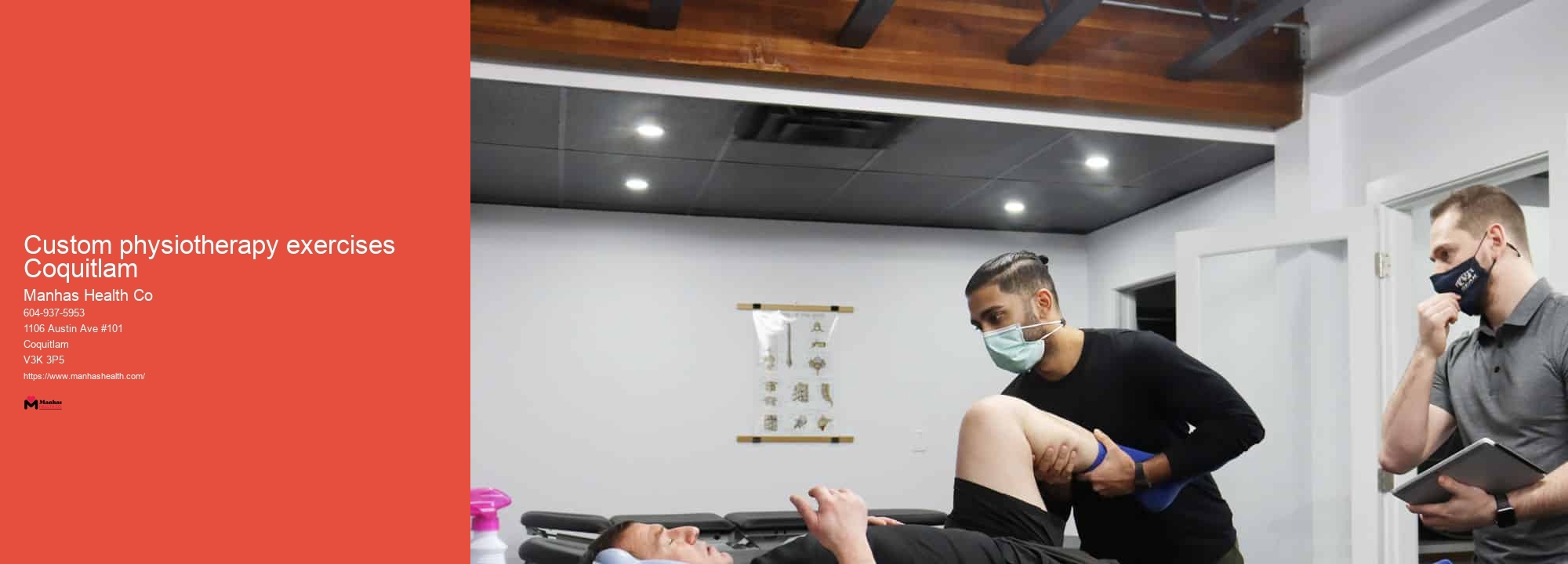 Custom physiotherapy exercises Coquitlam