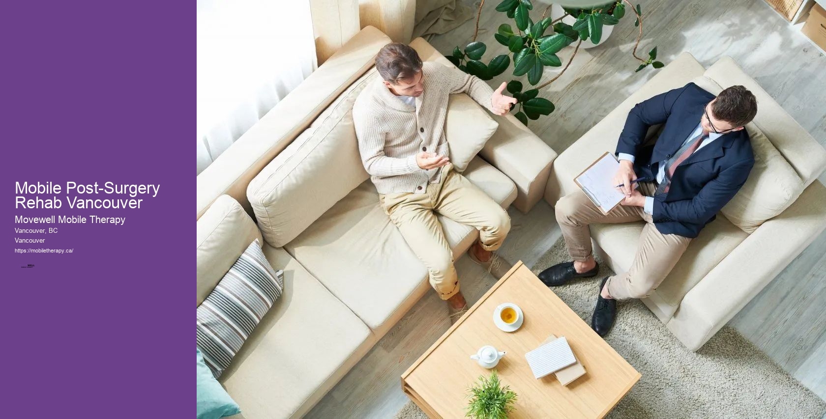 Mobile Post-Surgery Rehab Vancouver