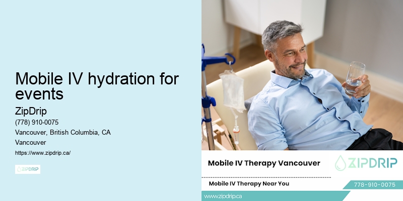 Mobile IV hydration for events
