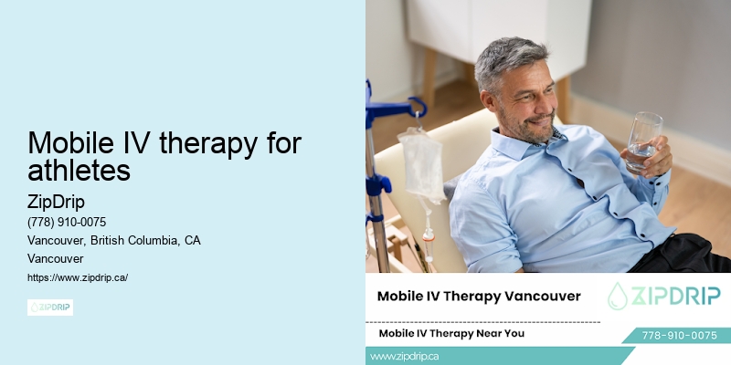 Mobile IV therapy for athletes