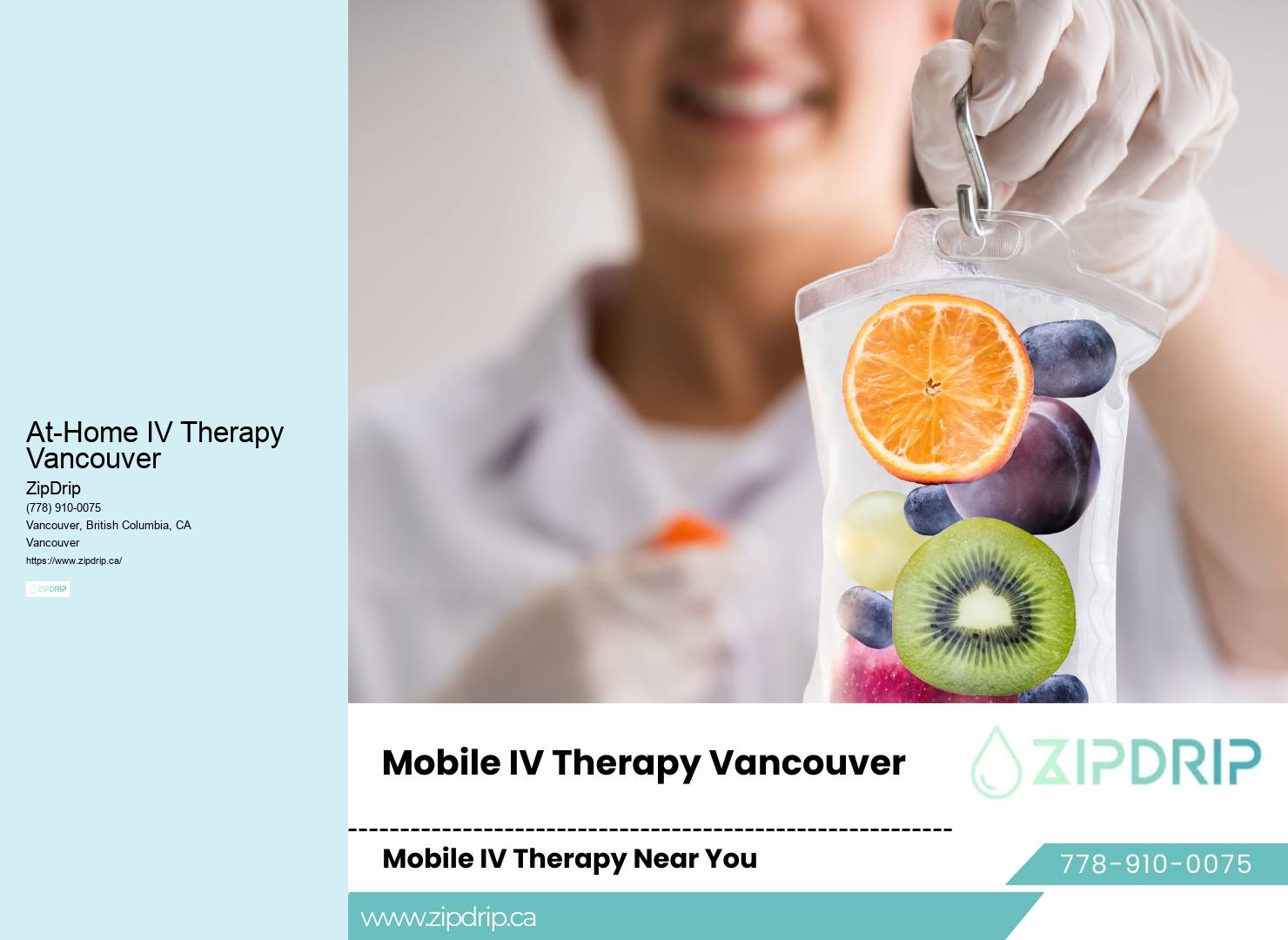 Personalized Mobile IV Therapy At-Home IV Therapy Vancouver