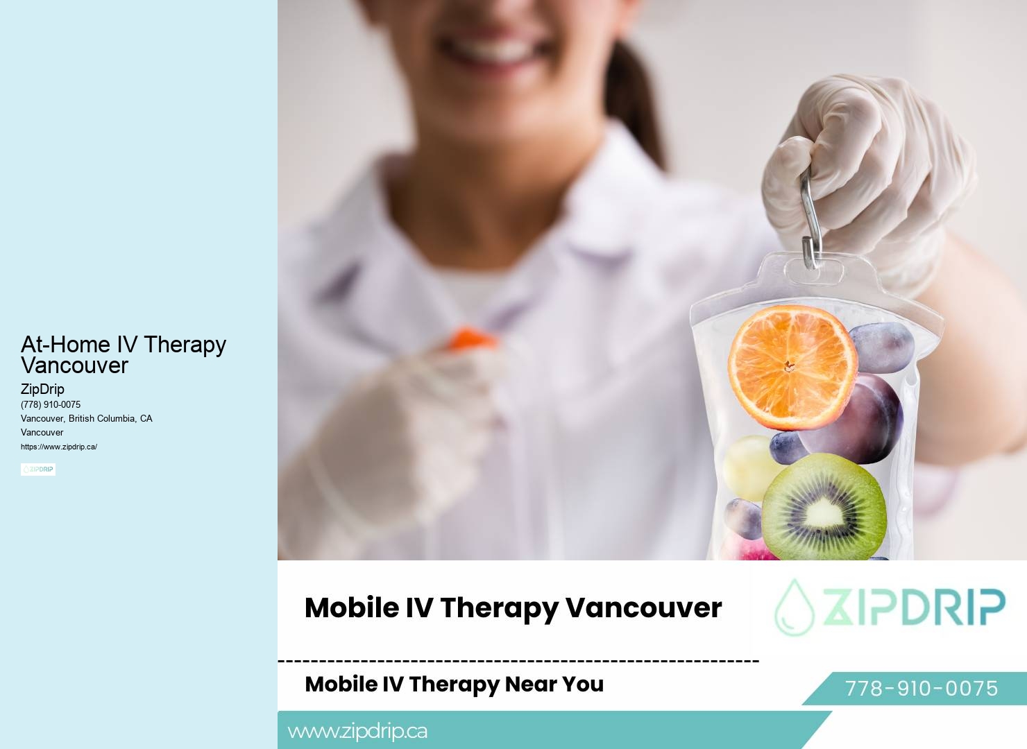 IV Therapy On-the-Go in At-Home IV Therapy Vancouver