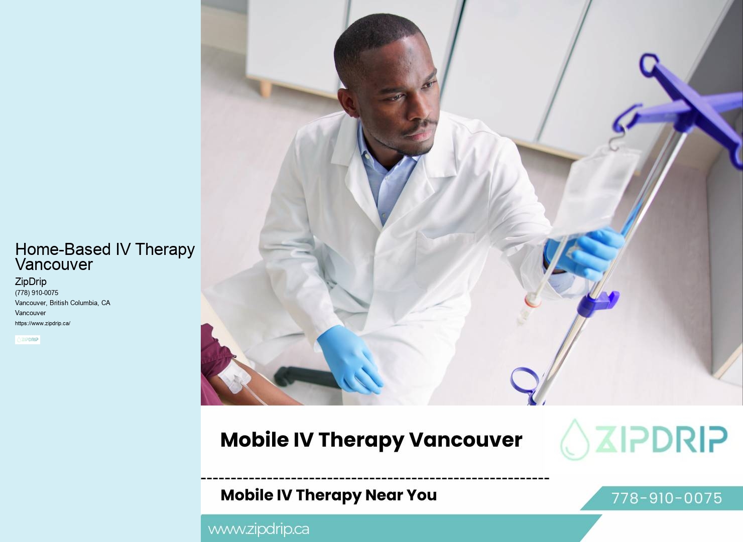 Mobile Intravenous Therapy Home-Based IV Therapy Vancouver