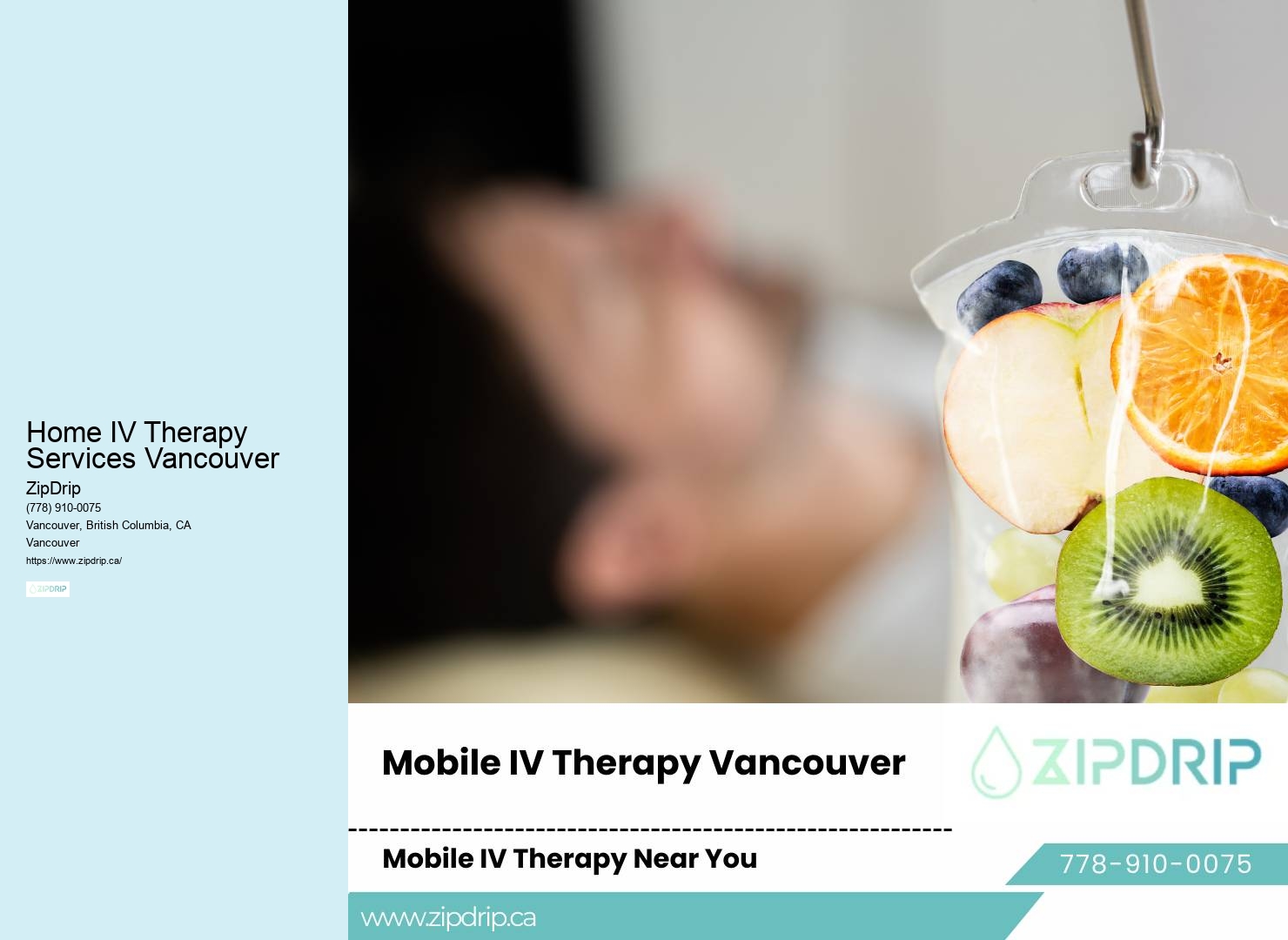 Mobile IV for migraines Home IV Therapy Services Vancouver