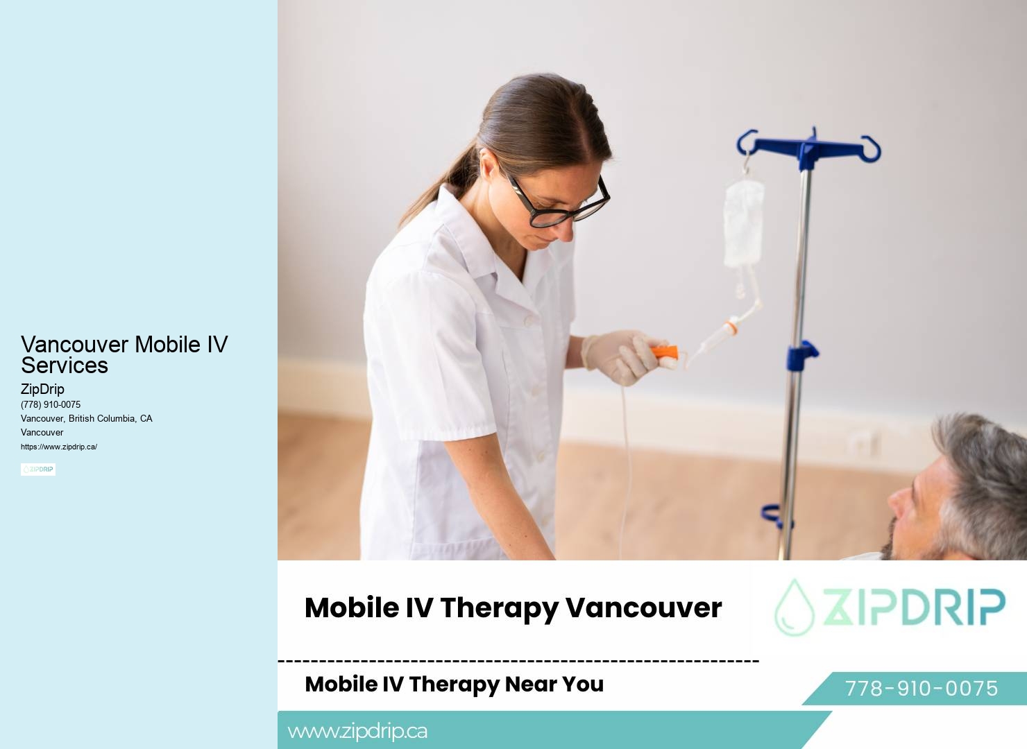 Vancouver Mobile IV Services mobile IV infusion treatment
