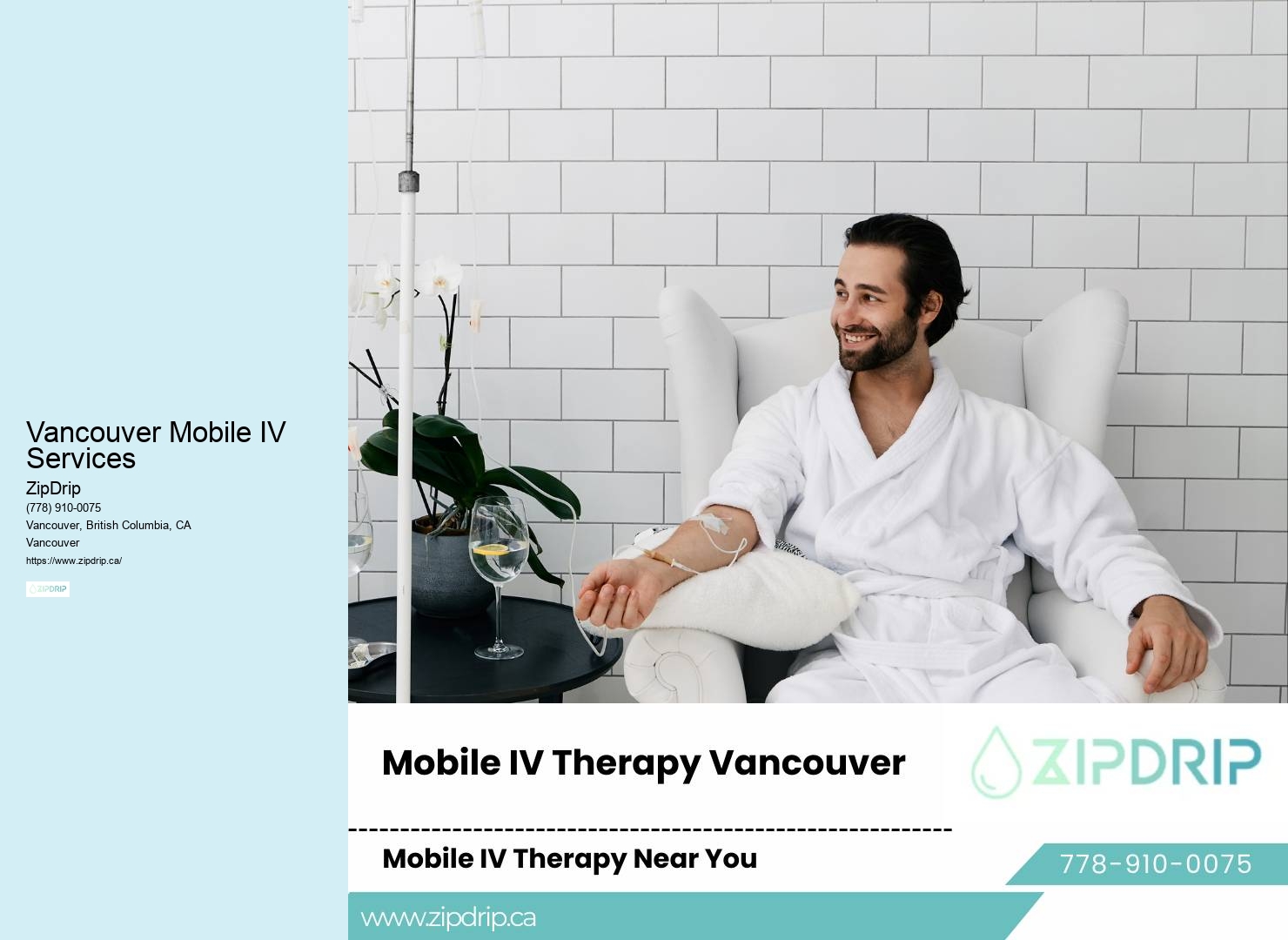 Vancouver Mobile IV Services IV infusion drip therapy
