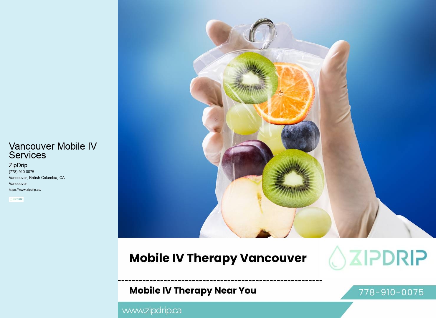 Vancouver Mobile IV Services IV hydration clinic