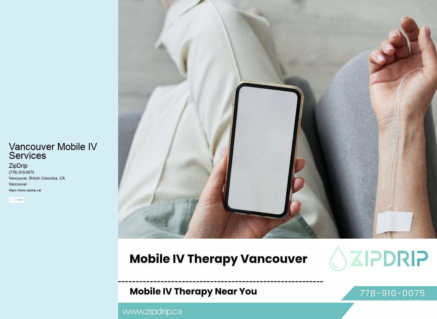 On-Demand IV Therapy Services Vancouver Mobile IV Services