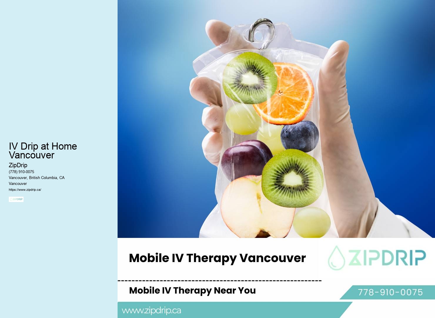 IV Drip at Home Vancouver IV Hangover Treatment
