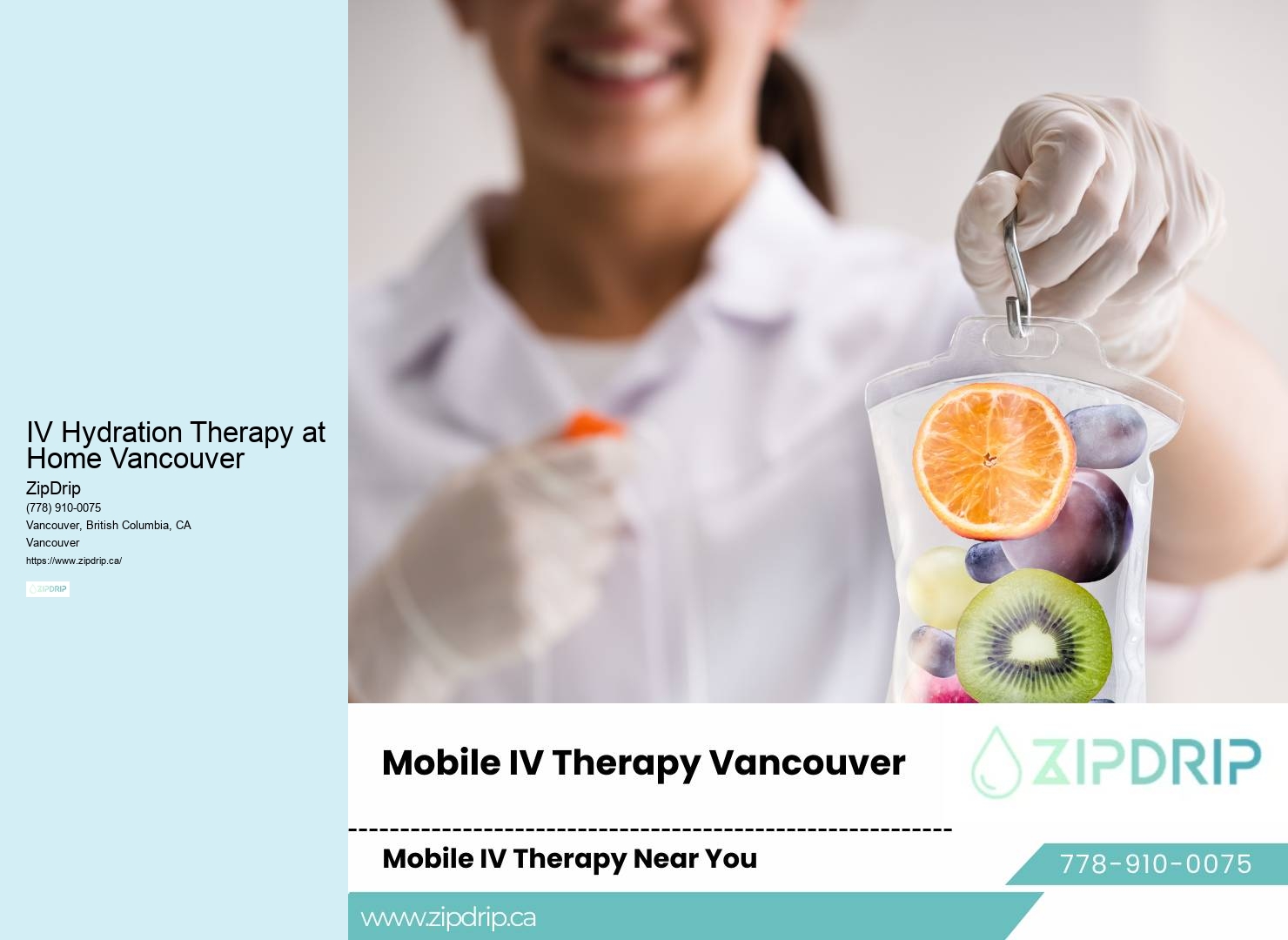 Affordable mobile IV drips IV Hydration Therapy at Home Vancouver