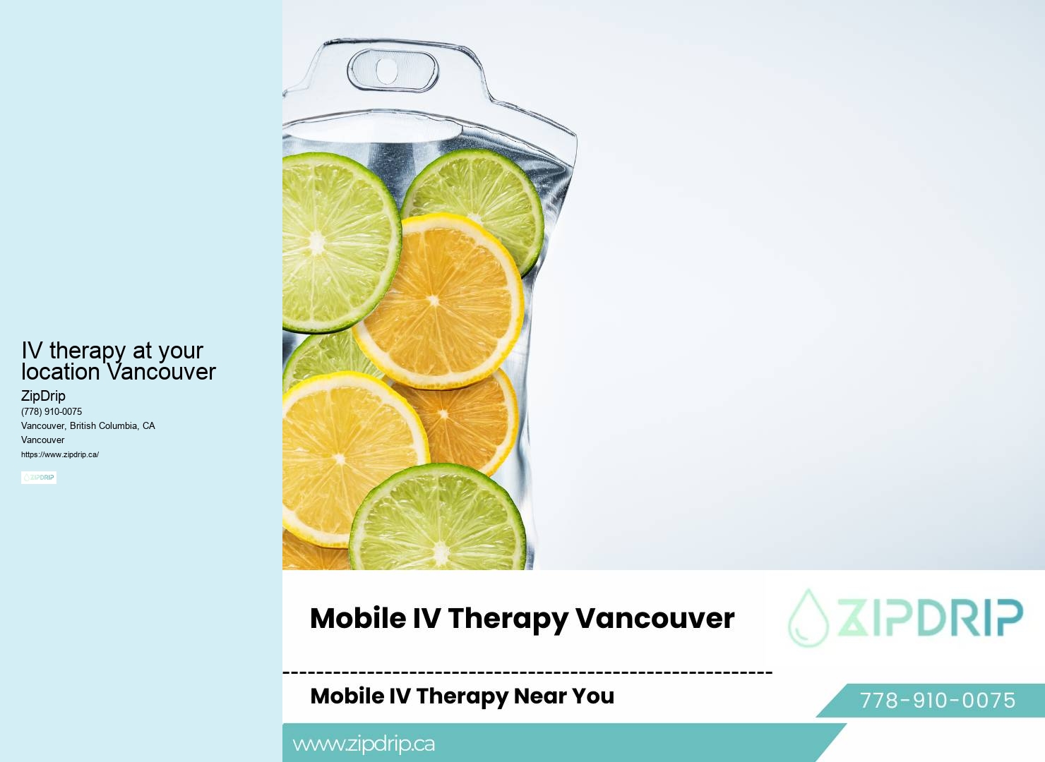 Mobile IV Infusion Therapy IV therapy at your location Vancouver